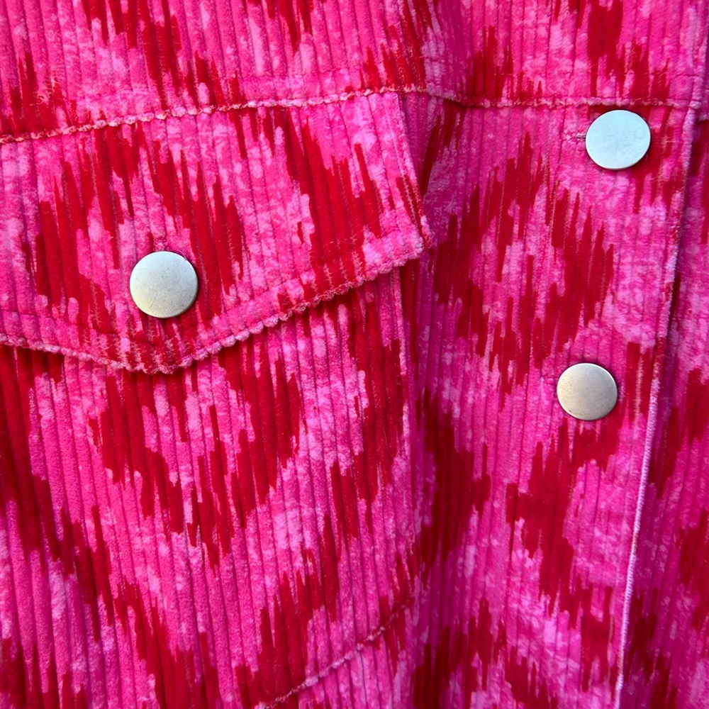 Savanna Jane Pink Patterned Button-Front Shirt Ja… - image 4